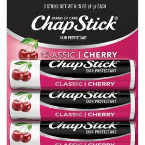 Chapstick Cherry/cereza Balsamo Labial En Barra Pack X3