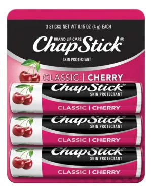 Chapstick Cherry/cereza Balsamo Labial En Barra Pack X3