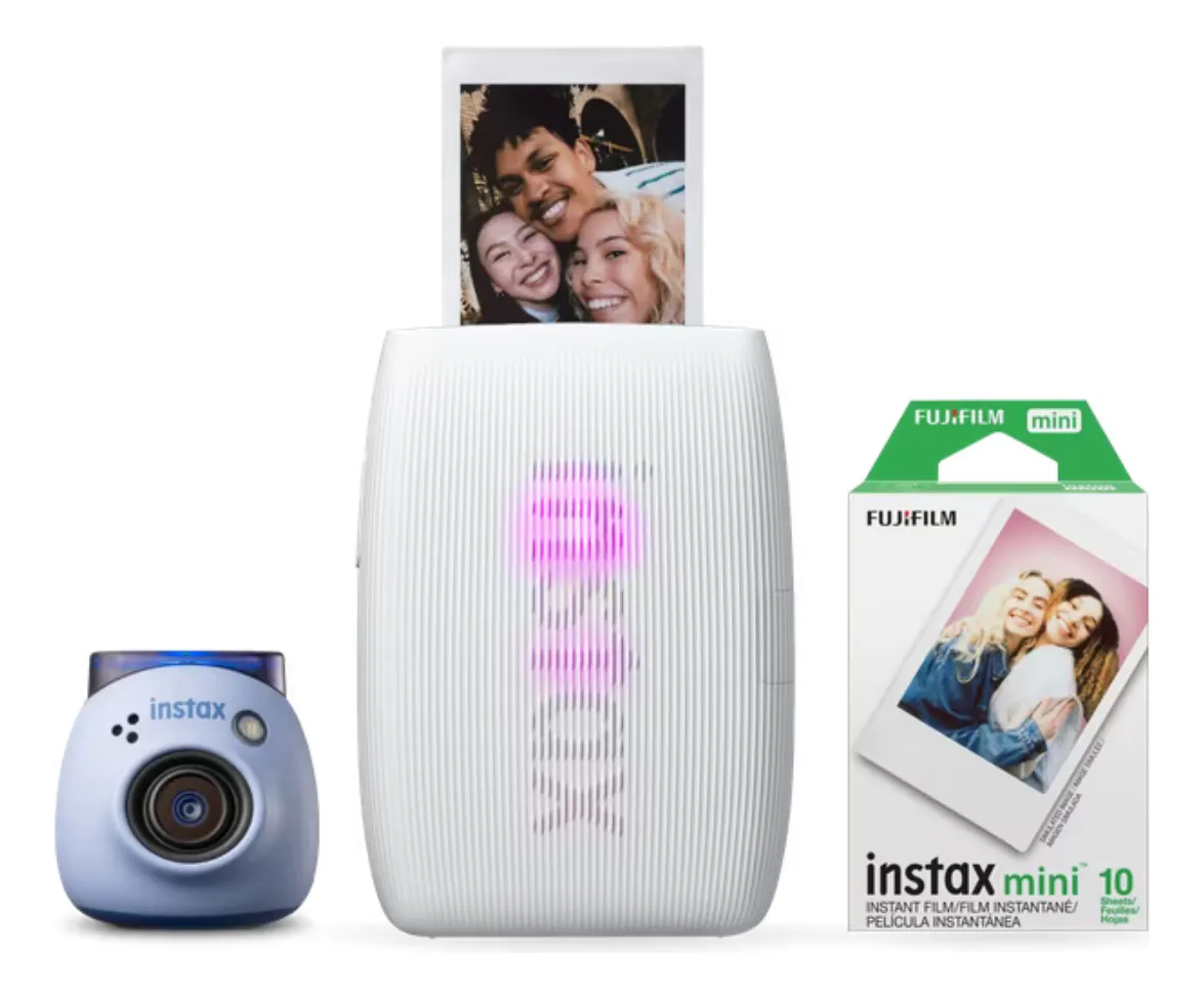 Fujifilm Cámara Instax Pal + Impresora Mini Link 3 + Papel Fotográfico