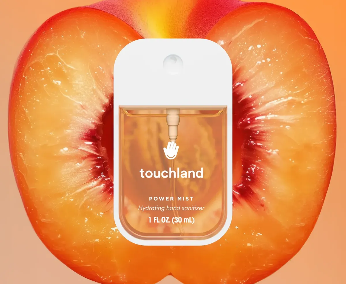 Limpiador De Manos 70% Hidratante Touchland Velvet Peach - Image 6