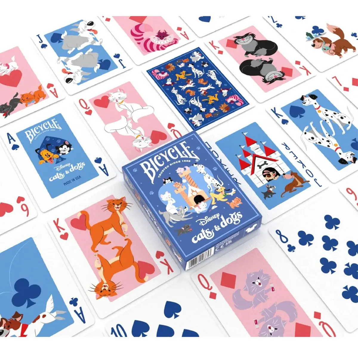 Cartas Bicycle Disney Inspirados En Perros Y Gatos Películas Disney - Image 5