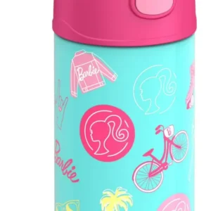 Thermos Botella De Acero Inoxidable Con Sorbete Barbie 355ml
