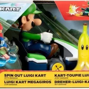 Mariokart Spin Out Luigi + Banana Kart Giros 360°