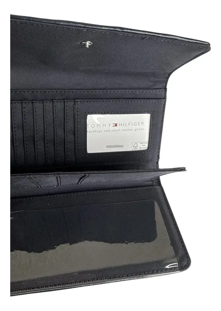 Billetera Mujer Tomy Hilfiger Blanco Con Gris 69ja311020t0a - Image 6
