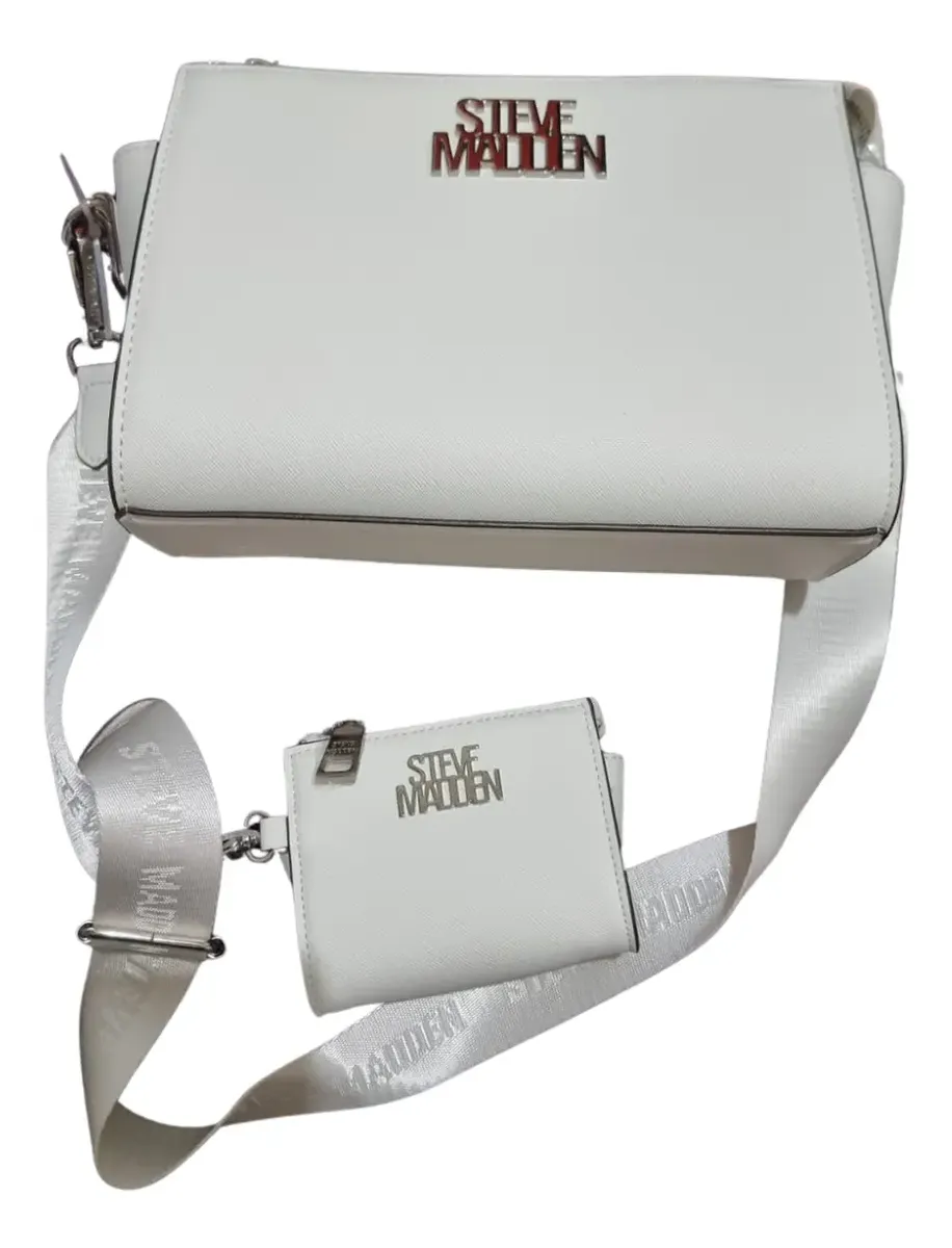 Cartera Steve Madden Bandolera Con Monedero Blanca - Image 3