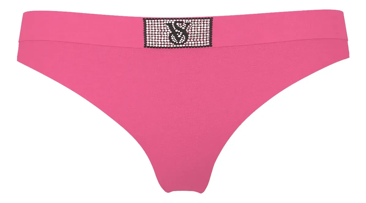 Cola Less Victoria's Secret Logo Cotton Shine Thong - Talle M - Image 2