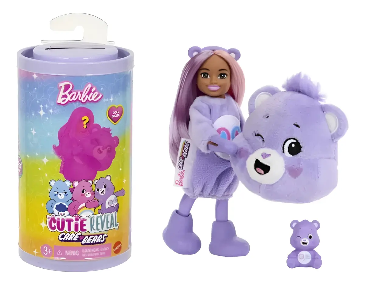 Muñeca Barbie Cutie Reveal Mini Ositos Cariñositos Violeta