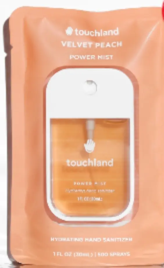 Limpiador De Manos 70% Hidratante Touchland Velvet Peach - Image 2