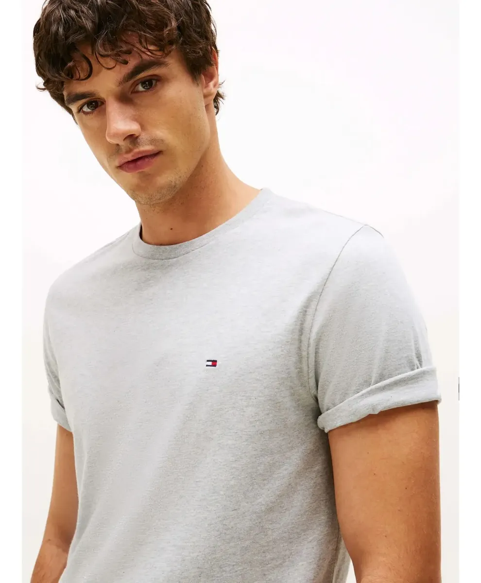 Tommy Hilfiger Hombre Remera Cuello Redondo Gris Talle S - Image 5
