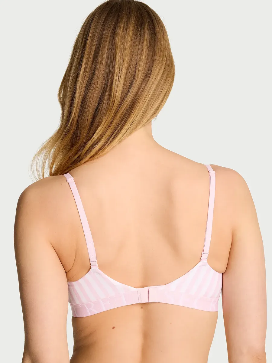 Corpiño Victoria's Secret Cotton Exploded Logo Wireless Bra - Talle 36D - Image 3