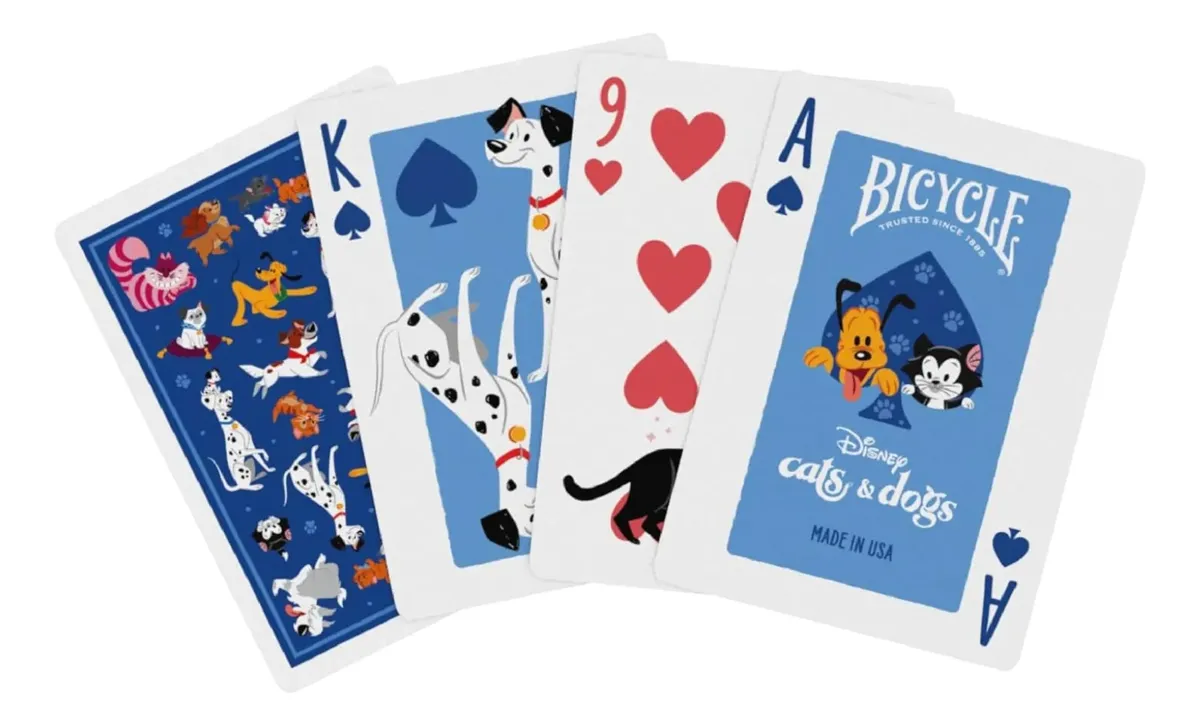 Cartas Bicycle Disney Inspirados En Perros Y Gatos Películas Disney - Image 3
