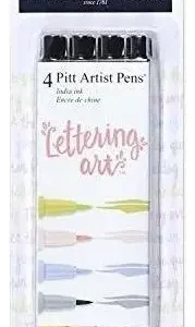 4 Marcadores Para Lettering Colores Pasteles Faber Castell