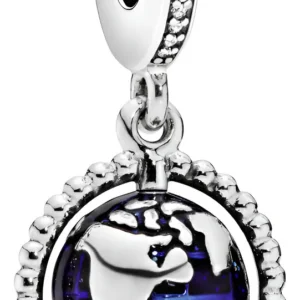 Dije Pandora Moments Charm Globo Terraqueo Giratorio