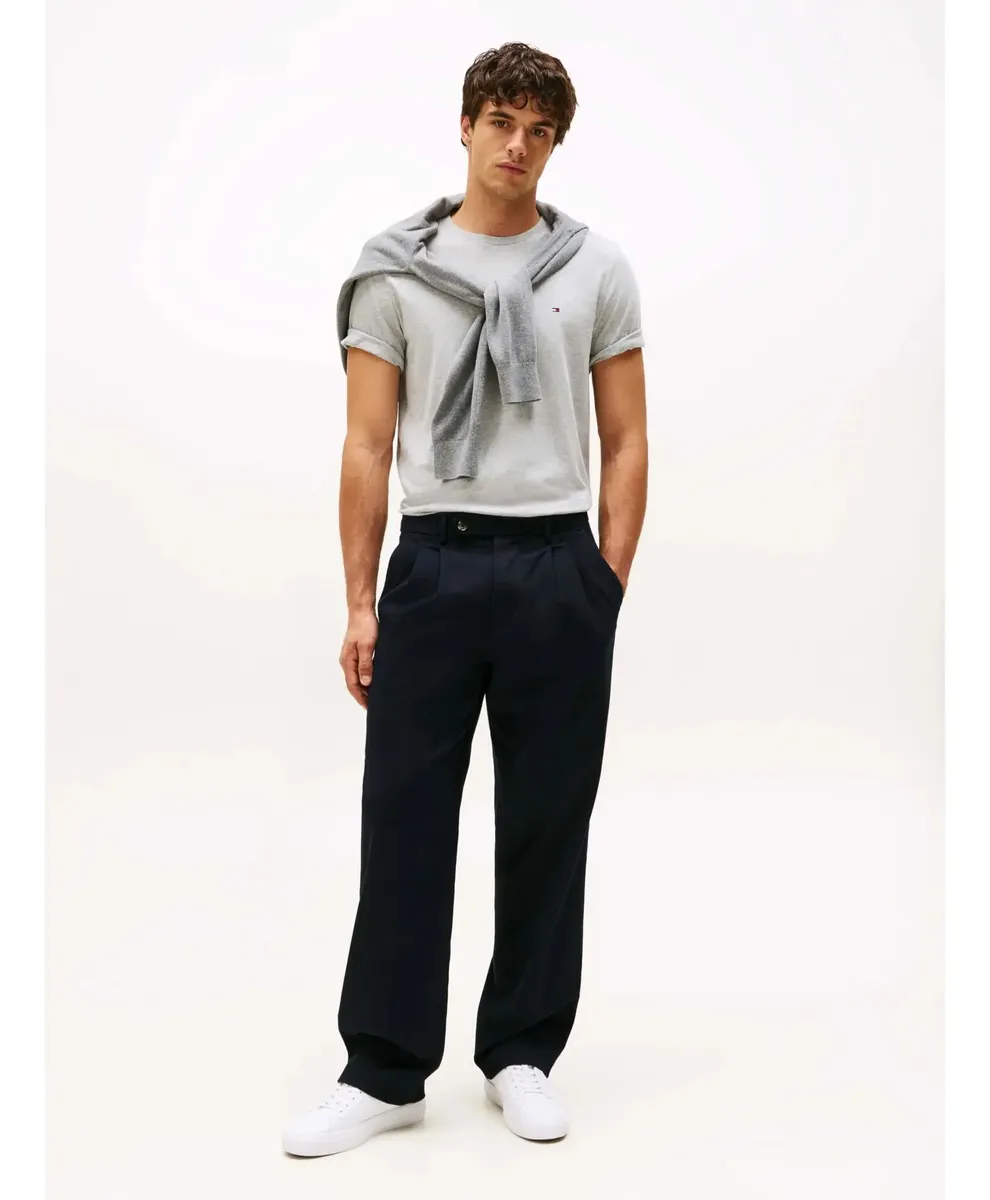 Tommy Hilfiger Hombre Remera Cuello Redondo Gris Talle S - Image 3