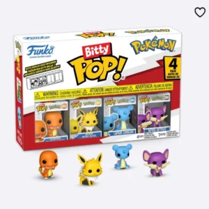 Funko Pop Bitty Pokemon - Charmander Jolteon Lapras Rattata