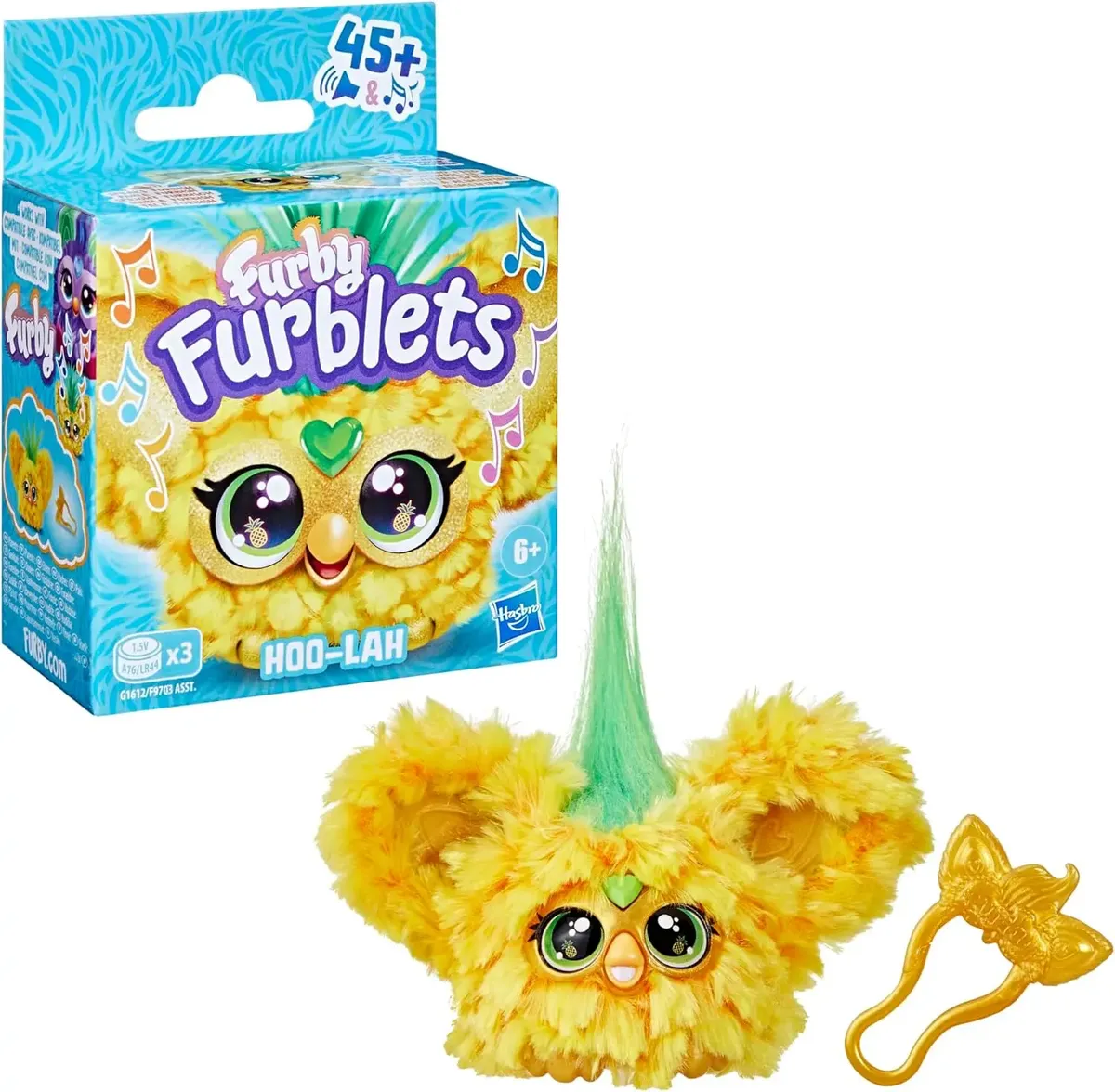 Furby Furblets Hoo-lah Mini Plush Toy Hasbro Interactivo - Imagen 2
