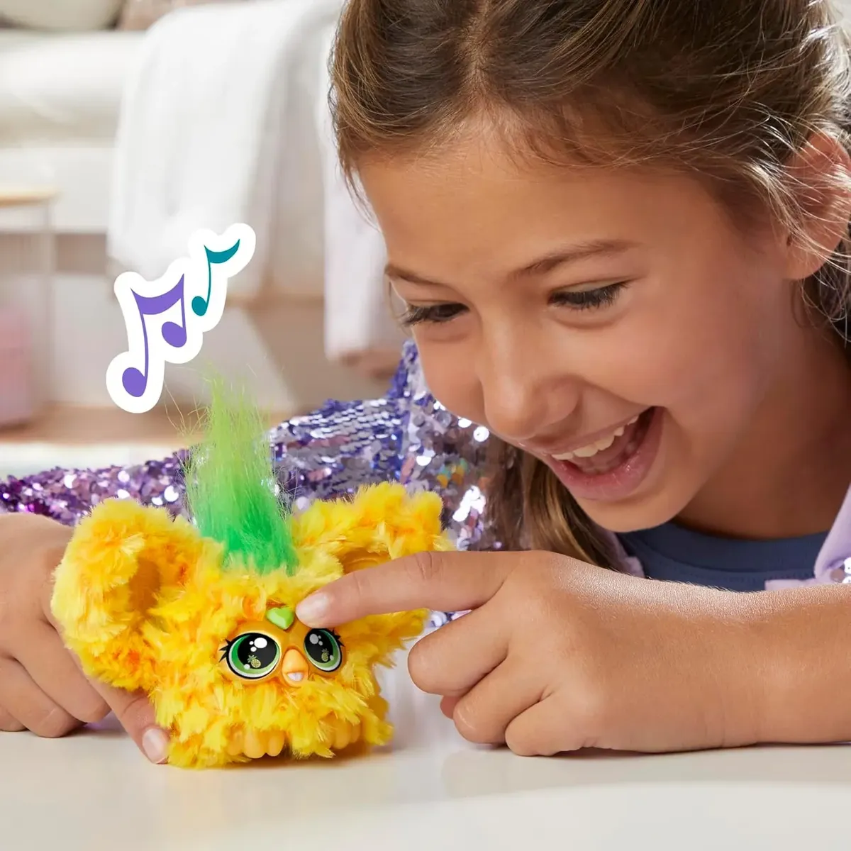Furby Furblets Hoo-lah Mini Plush Toy Hasbro Interactivo - Imagen 7