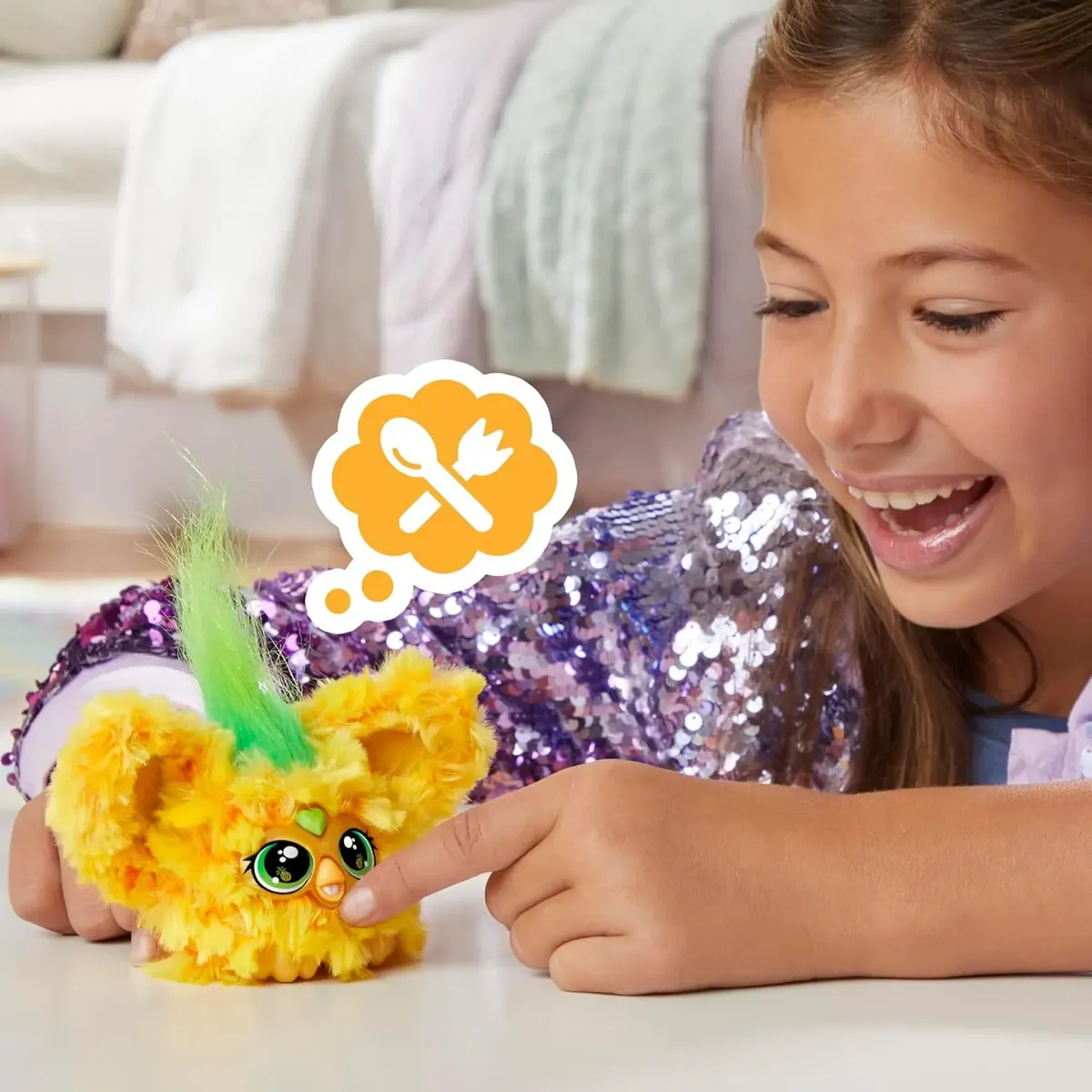Furby Furblets Hoo-lah Mini Plush Toy Hasbro Interactivo - Imagen 3