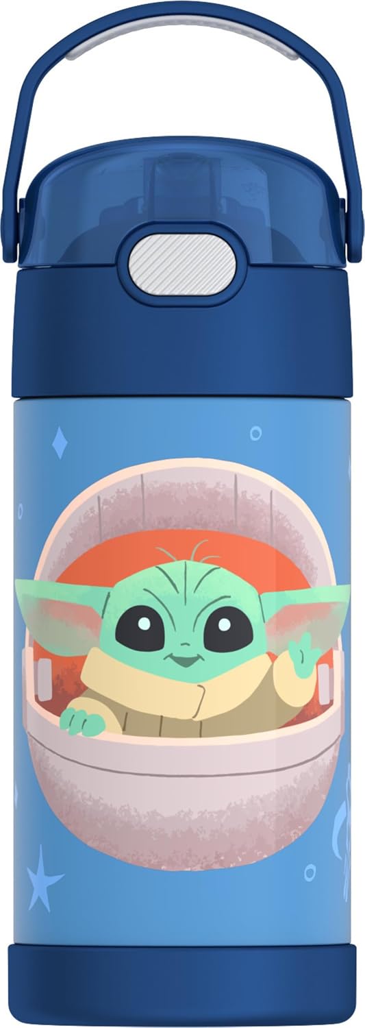 Thermos Star Wars Mandalorian Grogu - The Child - Baby Yoda - Azul