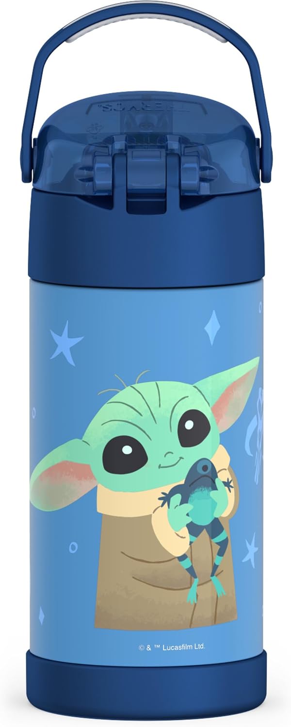 Thermos Star Wars Mandalorian Grogu - The Child - Baby Yoda - Azul - Imagen 2