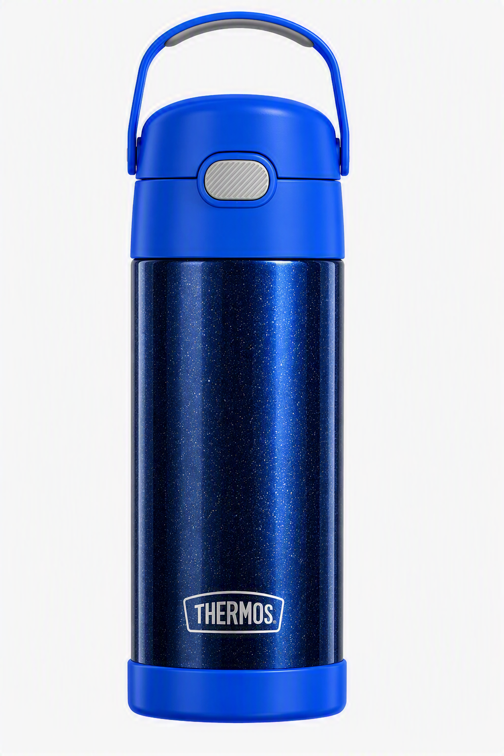 Thermos Funtainer azul metalizado con brillos 355ml