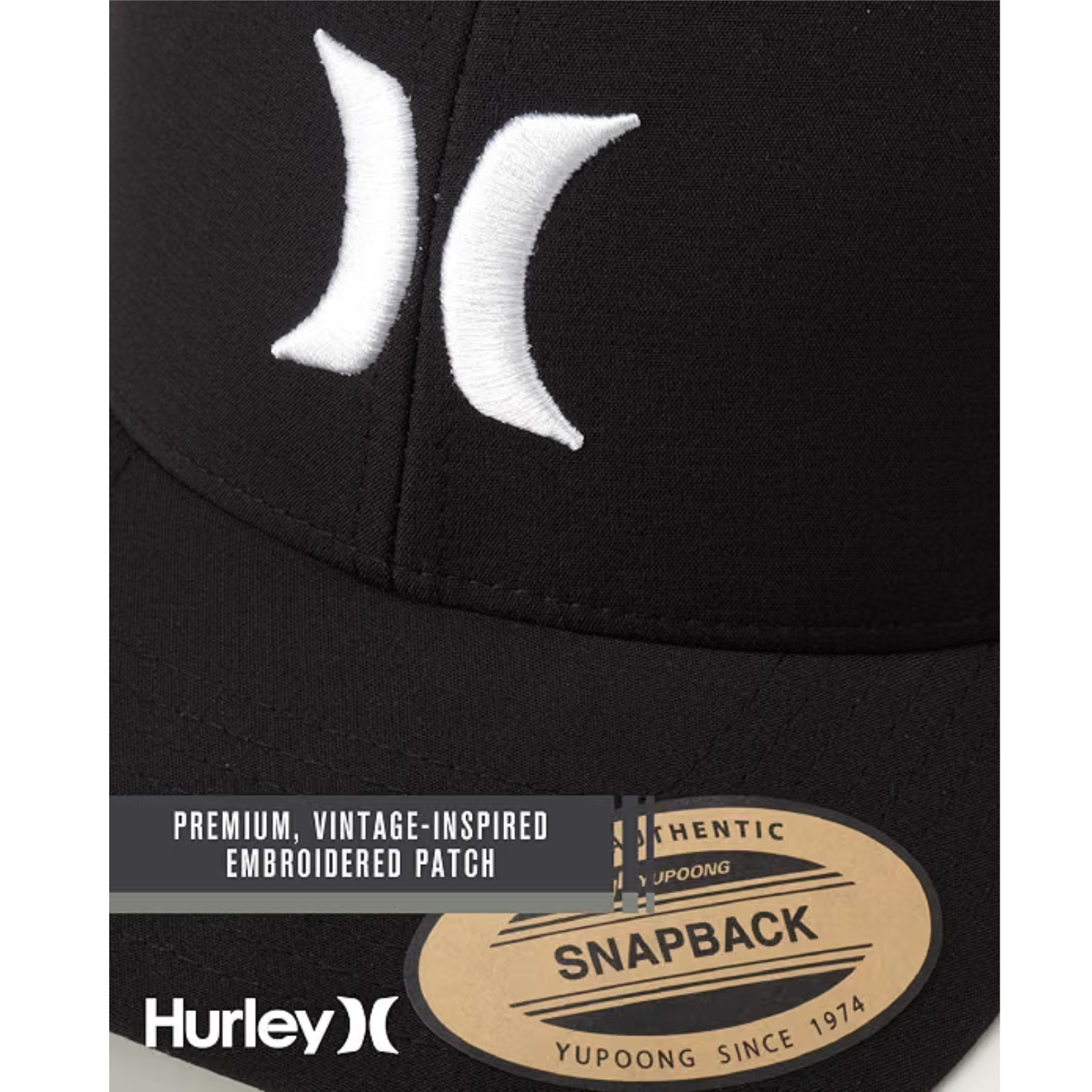 Gorra Hurley HNHM0003 M del Mar Trucker Color Negro - Imagen 2