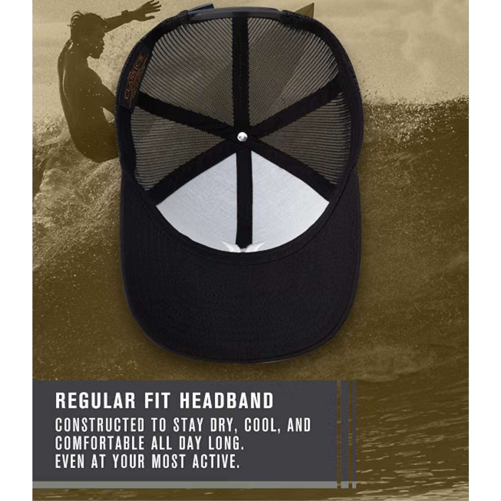 Gorra Hurley HNHM0003 M del Mar Trucker Color Negro - Imagen 5